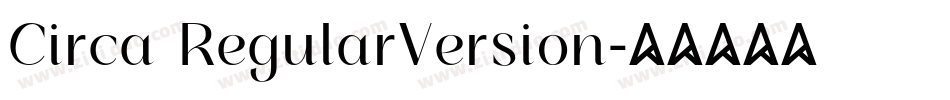 Circa RegularVersion字体转换